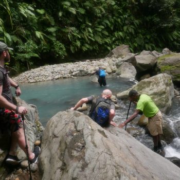 Hiking up the White River